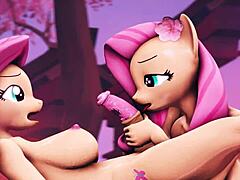 My Little Pony Gets Horny in the Forest with Futa and Fluttershy