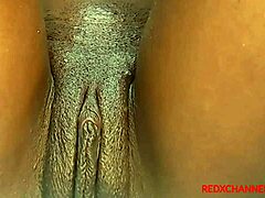 Black amateur gets her pussy pounded by a big black cock