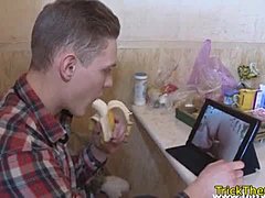 Russian gf caught cheating on husband with his friend