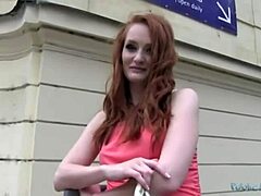 Oral sex and vaginal penetration with busty redhead