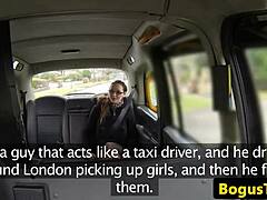 Amateur American MILF gets fucked by a cabbie in public