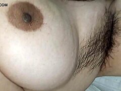 Amateur Indian bhabhi flaunts her big and hairy pussy