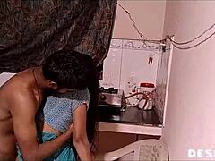 Indian radha bhabhi bend over fucked hard in her desi big ass in kitchen