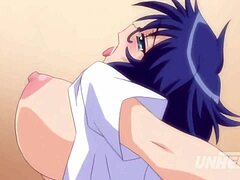 Große Brüste und große Titten in einem Creampie-Hentai-Video
