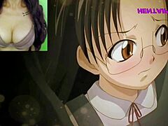 Anime tanár és dögös diáklány élvezik a forró diáklány akciót