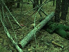 Russian gay soldier gets his ass fucked in extreme BDSM porn
