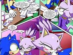 Sonics anální dobrodružství v porno komiksu