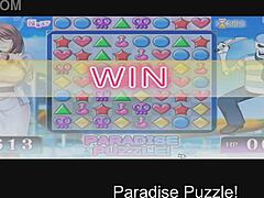 Match nøgne anime piger i Paradise Puzzle