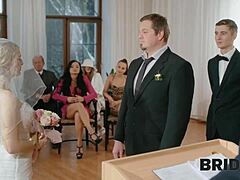 Perselingkuhan luar ruangan pengantin Eropa tertangkap dalam 4K