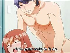 Exclusive English subtitled anime video features intense oral sex