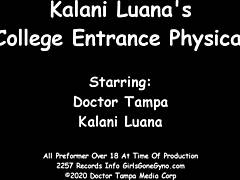 Kalani Luanas peinliche gynäkologische Untersuchung an der Tampa University für neue Studenten