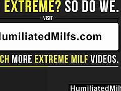 굴욕적인 MILF의 MILF 크리스티나가 거대한 자지를 받아들인다