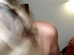 Blonde gets extreme orgasm homemade